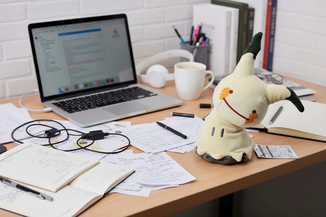 MIMIplush with detailed Pikachu rag disguise