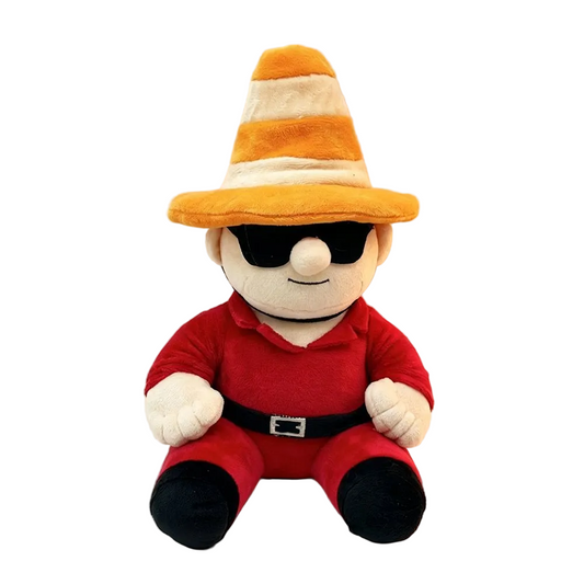 Machine Party plush Test Subject Cone Guy handmade 26cm front view