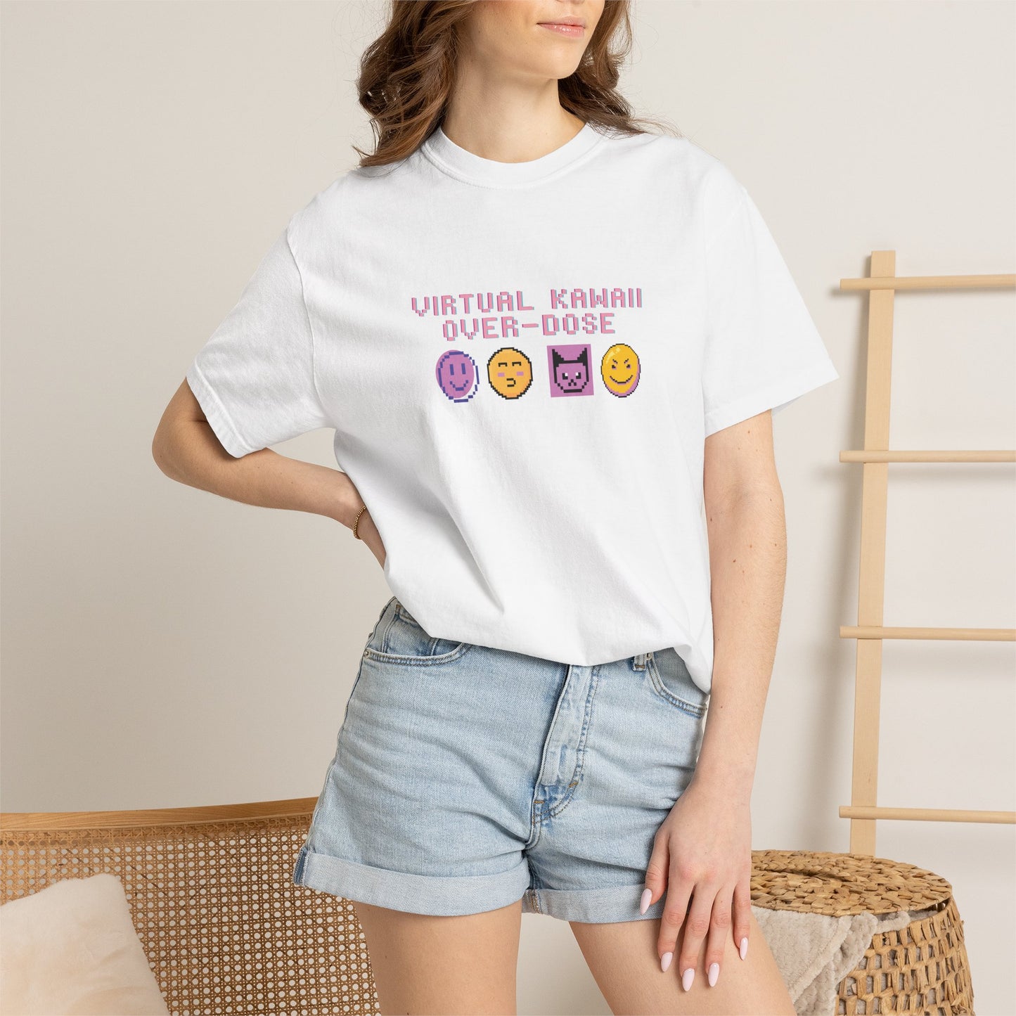 Mad Mew Mew shirt size comparison chart from S to 3XL
