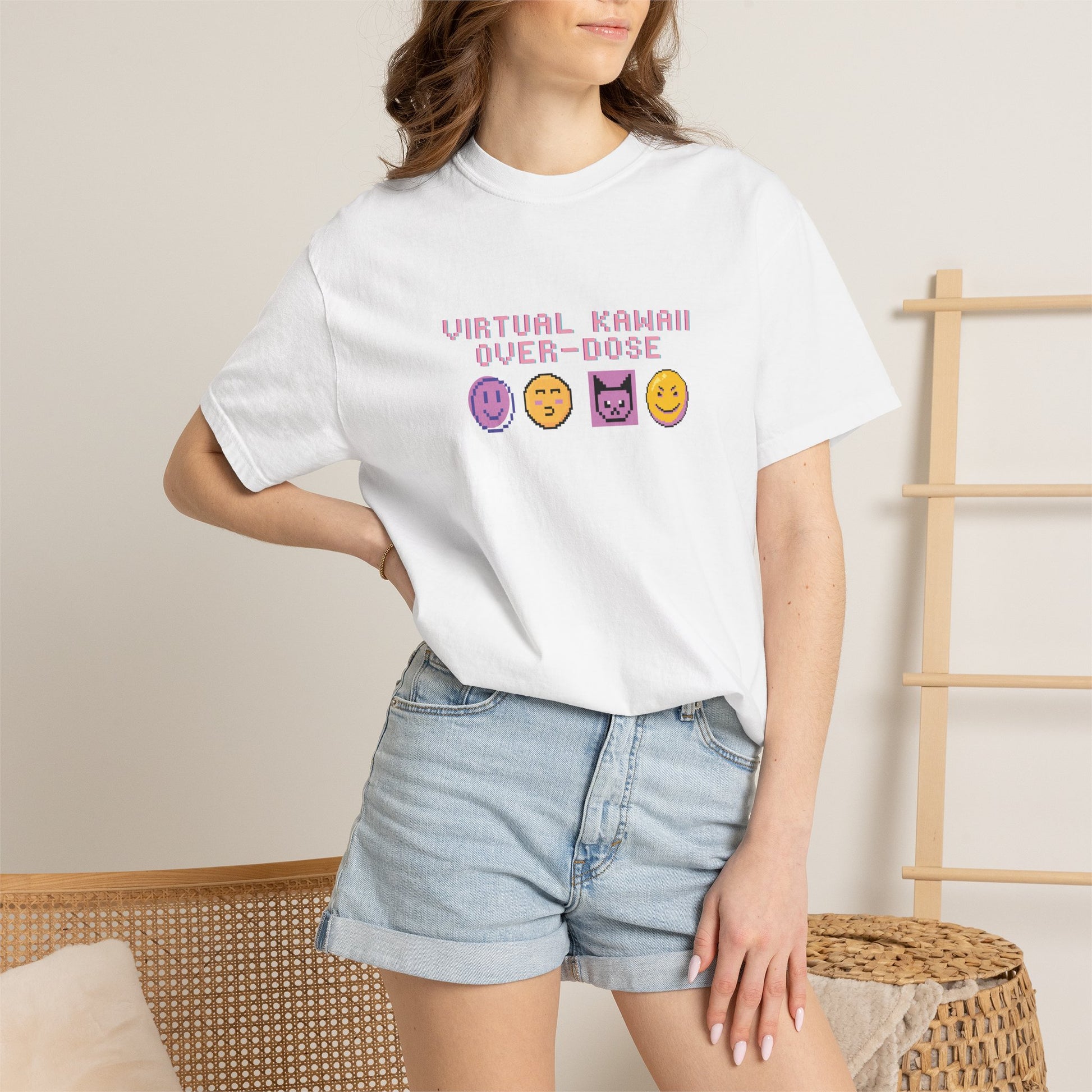 Mad Mew Mew shirt size comparison chart from S to 3XL
