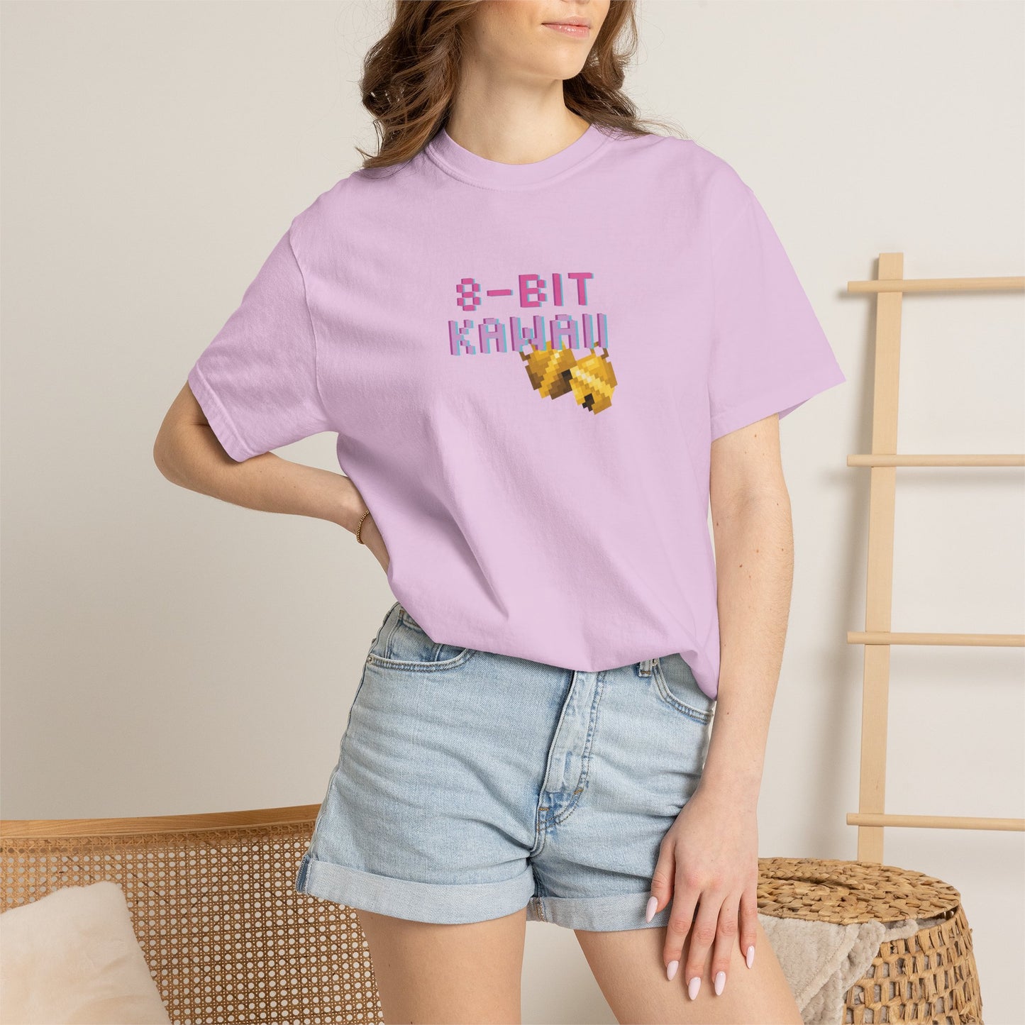 Mad mew mew tees unisex sewn-in label and care tag close-up
