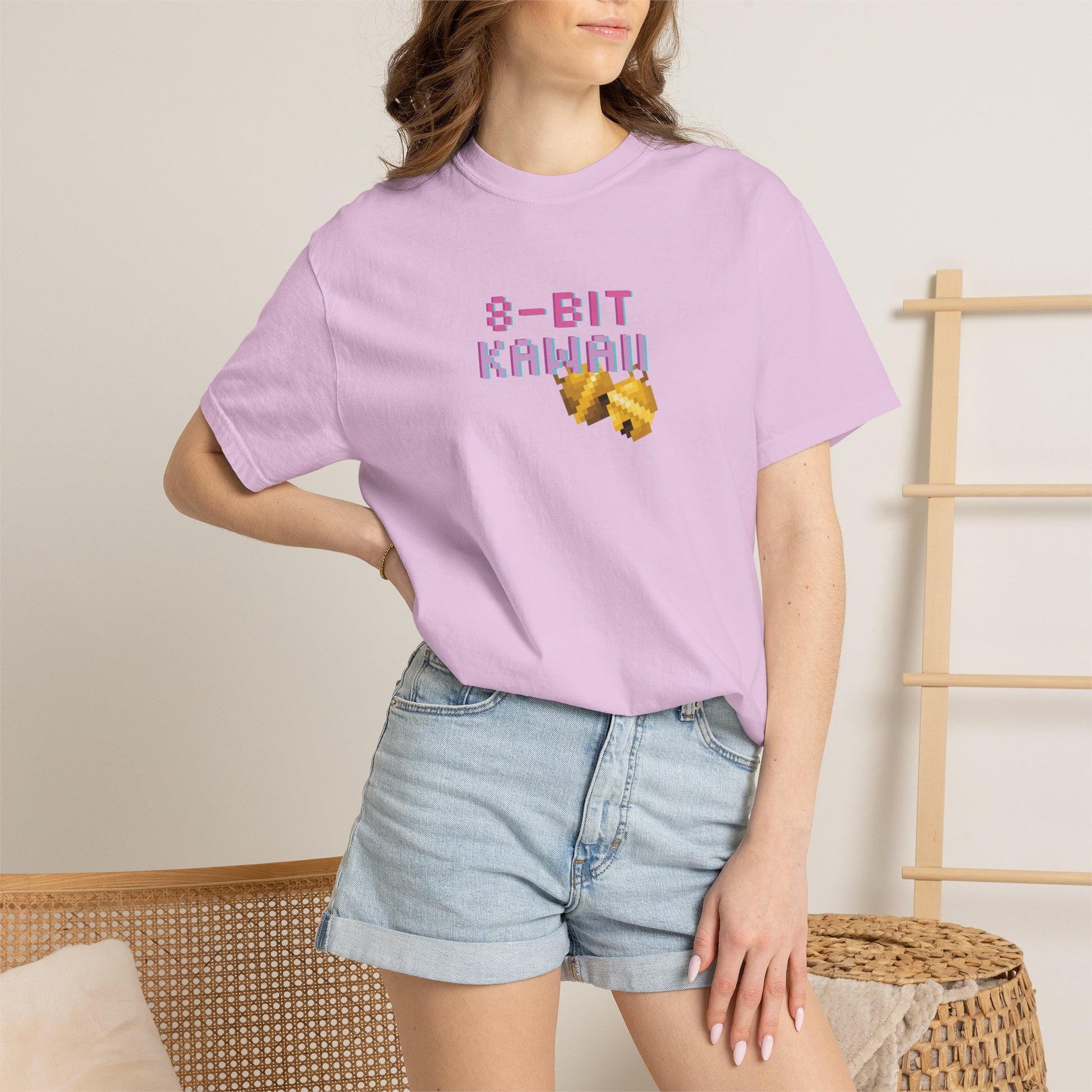 Mad mew mew tees unisex sewn-in label and care tag close-up
