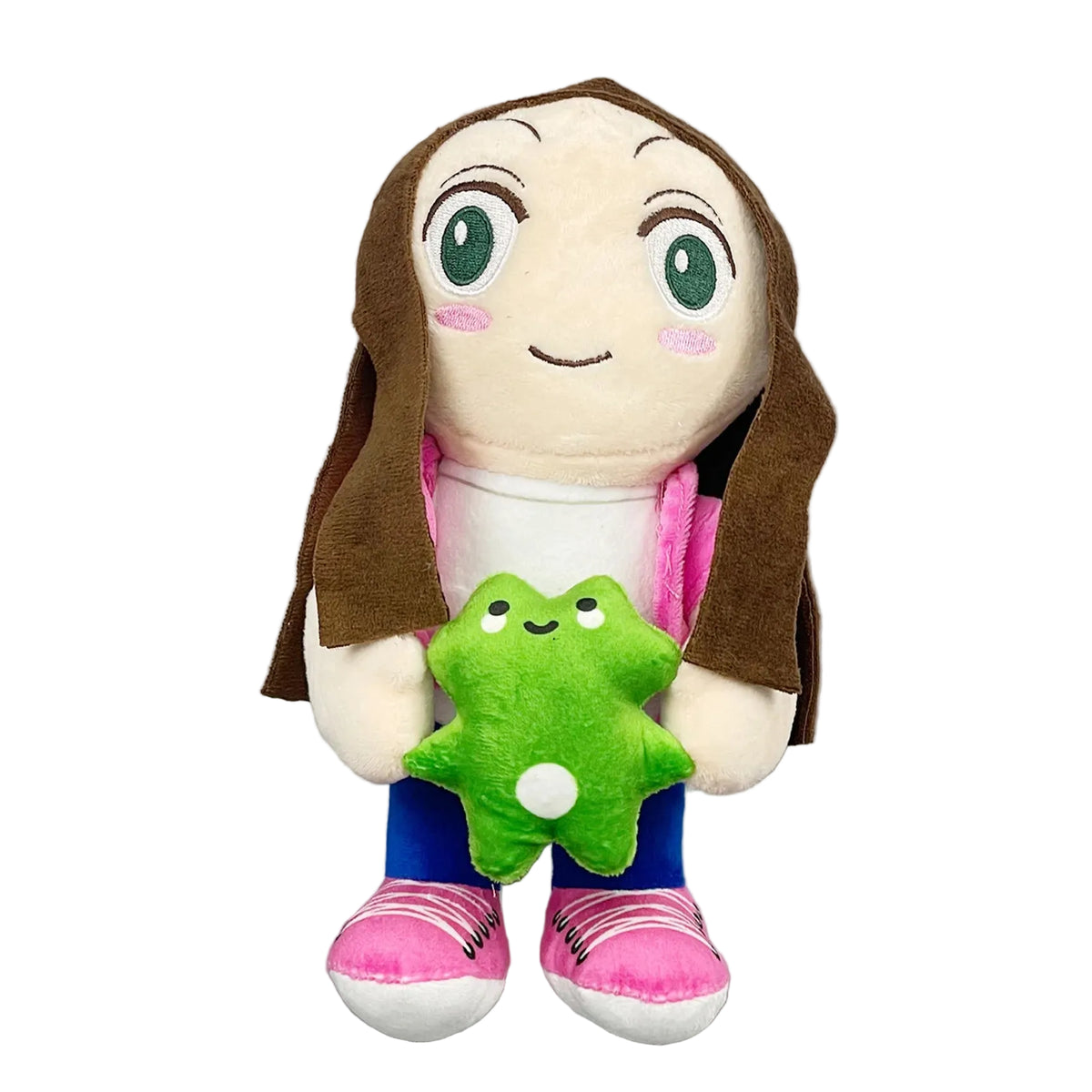 Magic Expression Girl plush front view 25cm handmade children’s music character stuffed doll