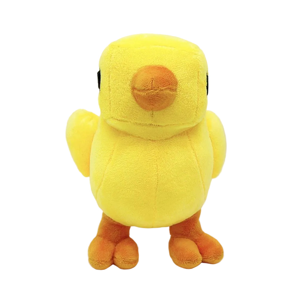 Blocky Pixel Chicken Plush Toy | Voxel Style Handmade Plush | 18cm Collectible Stuffed Animal | Party Game Decor