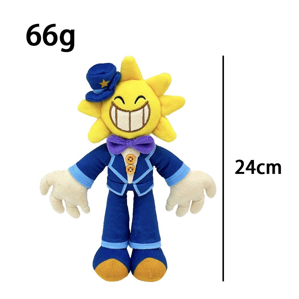 Mr Wonder Plush - Wonderland Horror Game | Handmade Sun Head Villain Stuffed Animal 24cm