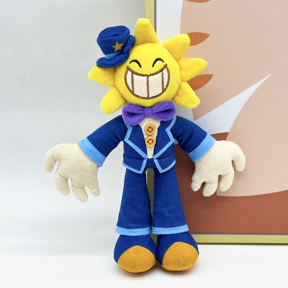 Mr Wonder Plush - Wonderland Horror Game | Handmade Sun Head Villain Stuffed Animal 24cm