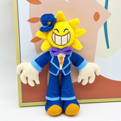 Mr Wonder Plush - Wonderland Horror Game | Handmade Sun Head Villain Stuffed Animal 24cm