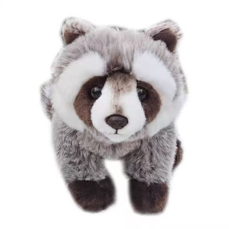 Realistic Raccoon Plush Stuffed Animal | Hyper Realistic 30cm Wildlife Plush Gift | Soft Faux Fur Raccoon Collectible