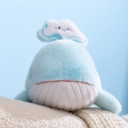Whale Shark Plush and Blue Whale Stuffed Animal Set | Kawaii 25cm Ocean Gift for Ocean Lovers