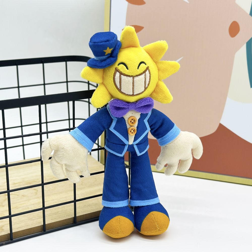 Mr Wonder Plush - Wonderland Horror Game | Handmade Sun Head Villain Stuffed Animal 24cm