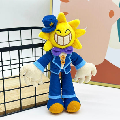 Mr Wonder Plush - Wonderland Horror Game | Handmade Sun Head Villain Stuffed Animal 24cm