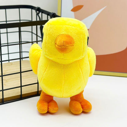 Blocky Pixel Chicken Plush Toy | Voxel Style Handmade Plush | 18cm Collectible Stuffed Animal | Party Game Decor
