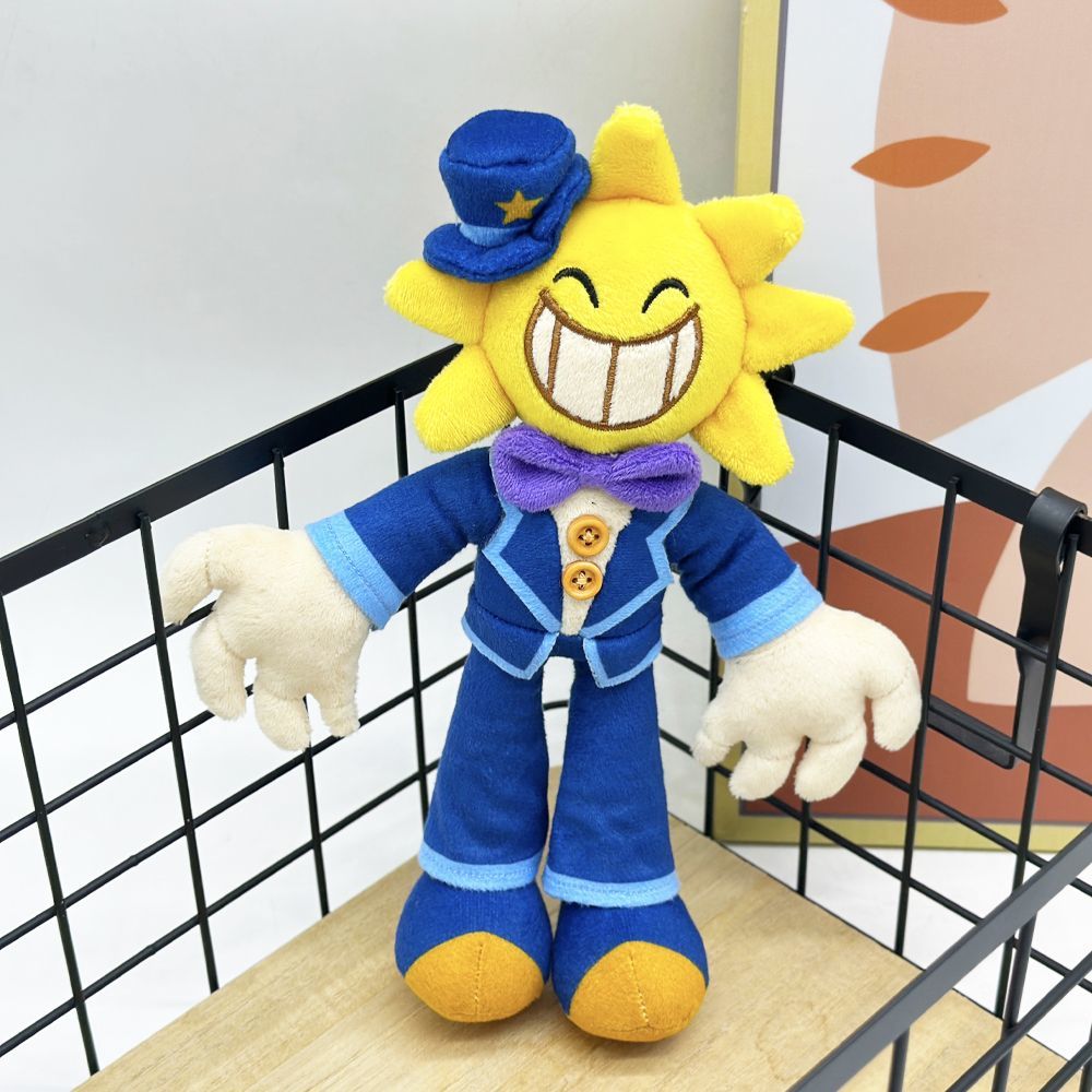 Mr Wonder Plush - Wonderland Horror Game | Handmade Sun Head Villain Stuffed Animal 24cm