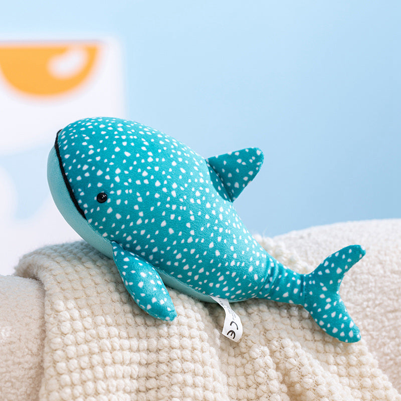 Whale Shark Plush and Blue Whale Stuffed Animal Set | Kawaii 25cm Ocean Gift for Ocean Lovers