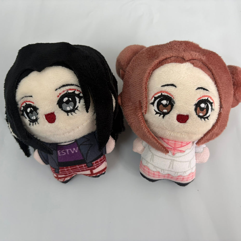 Anime Duo Plush – Choker Punk & Bubbly Romance + Cat Versions