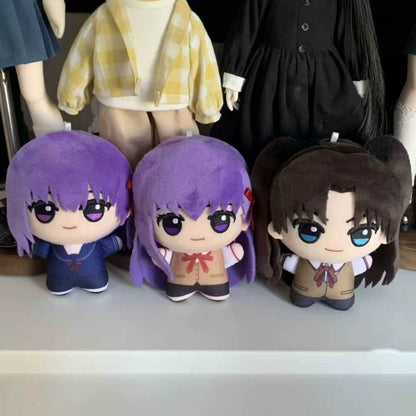 Fate/Stay Night Anime Plushies Saber Gilgamesh Lancer Rin Sakura Casual School Outfit 10cm Collectible