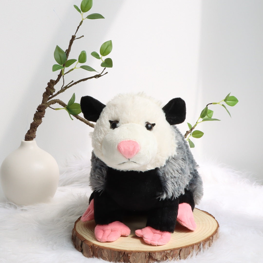Realistic Opossum Plush 22cm | Handmade Possum Stuffed Toy