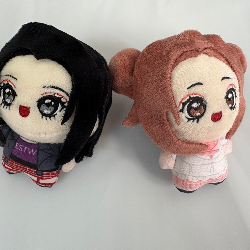 Anime Duo Plush – Choker Punk & Bubbly Romance + Cat Versions