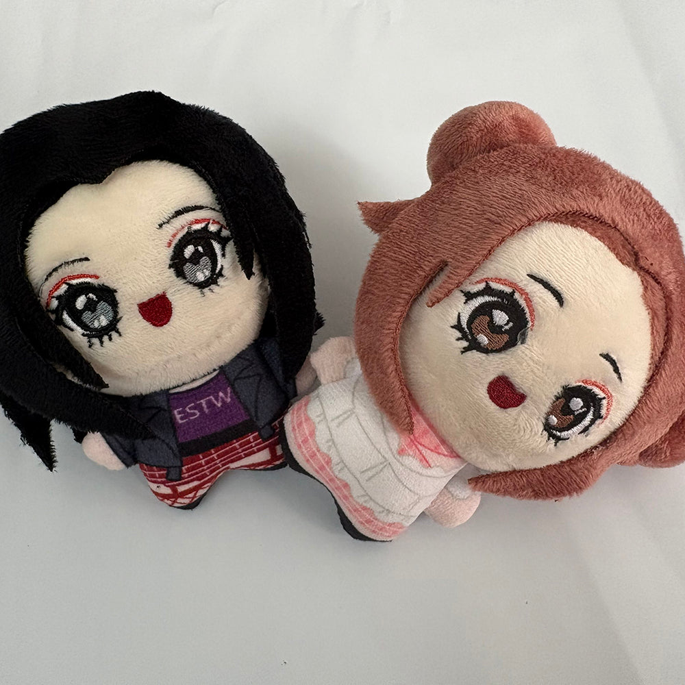 Anime Duo Plush – Choker Punk & Bubbly Romance + Cat Versions