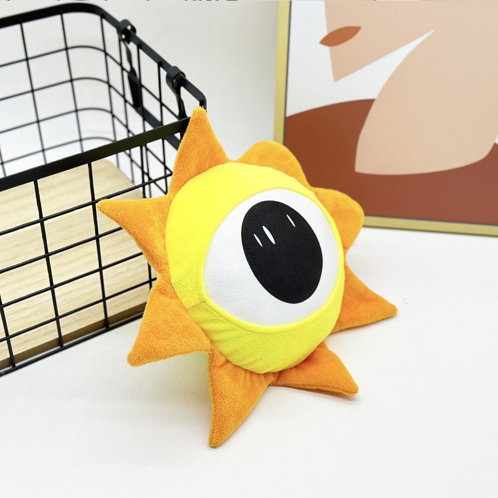 Mr. Sun fan art inspired plush collectible shelf display
