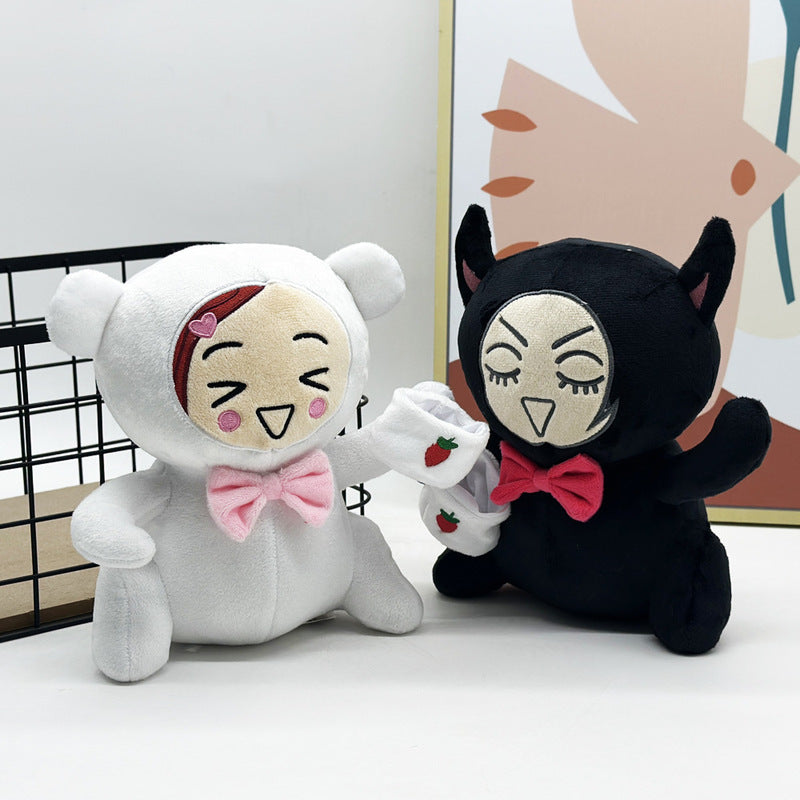 Anime Duo Plush – Choker Punk & Bubbly Romance + Cat Versions
