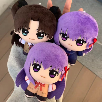 Fate/Stay Night Anime Plushies Saber Gilgamesh Lancer Rin Sakura Casual School Outfit 10cm Collectible