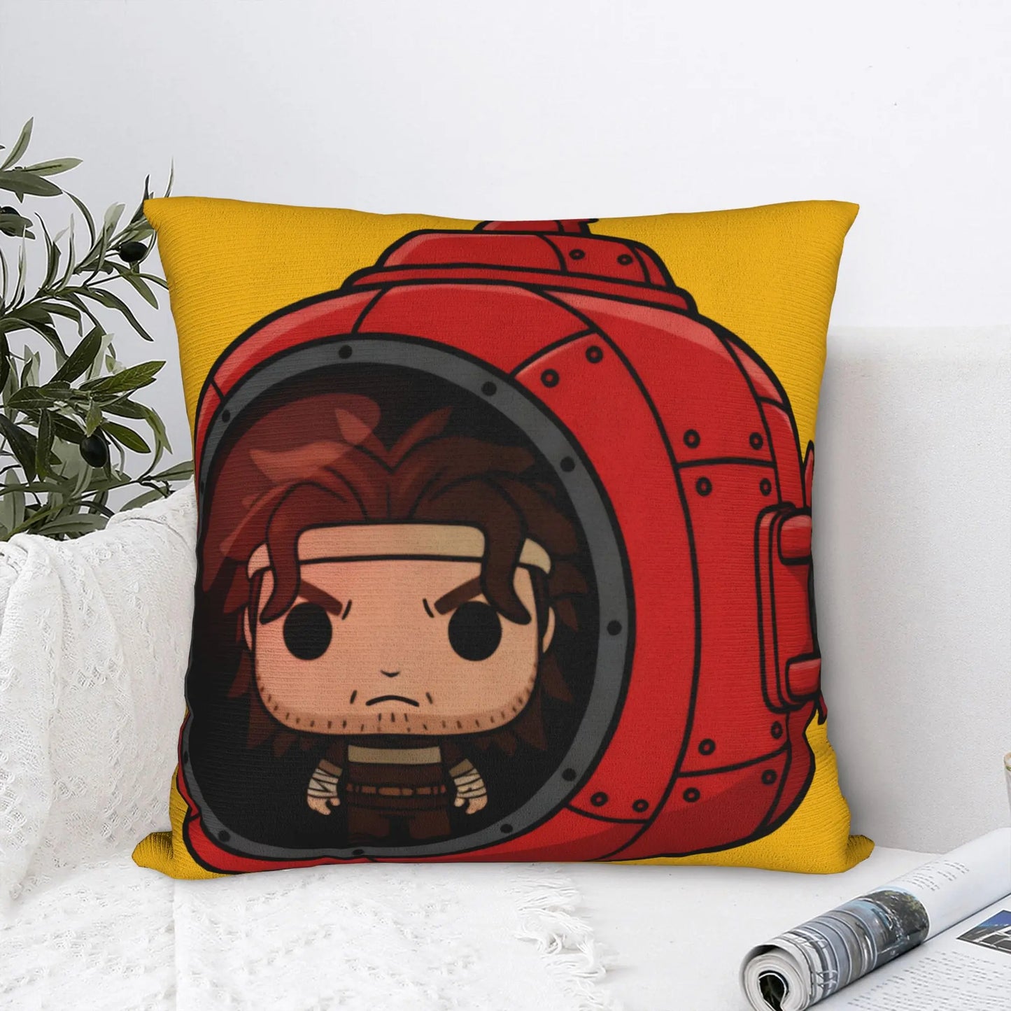 Markiplier Iron Lung film fan merchandise decorative pillow covers.