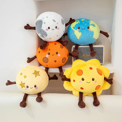 Mars plush red planet stuffed animal 20cm handmade solar system toy

