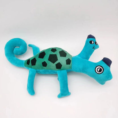 Mascot horror game plush two headed turtle and chameleon stuffed animal