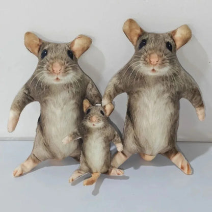 Meme plush mouse 24cm large novelty plush on white background