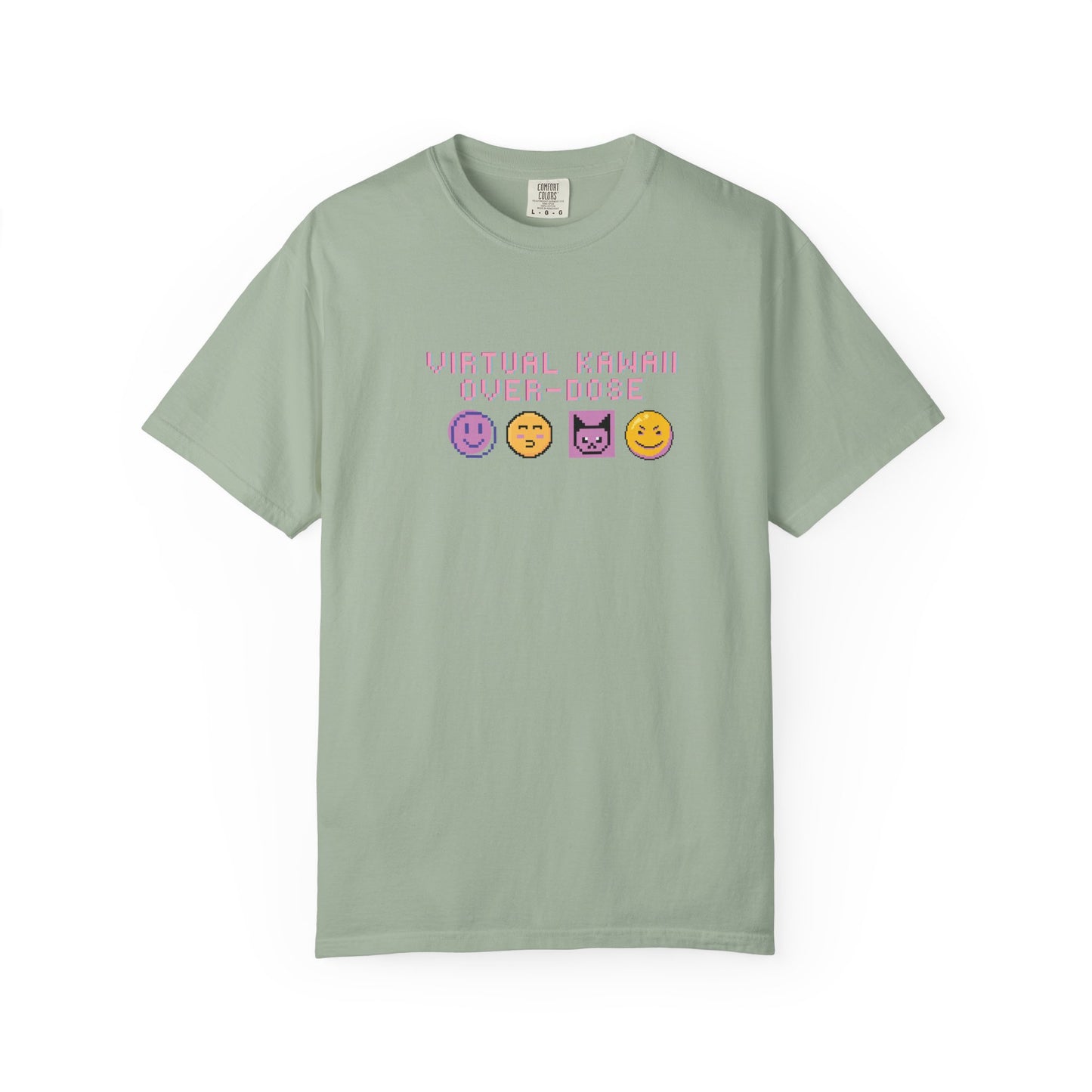 Mew Mew tees back view on Comfort Colors 1717 garment-dyed cotton
