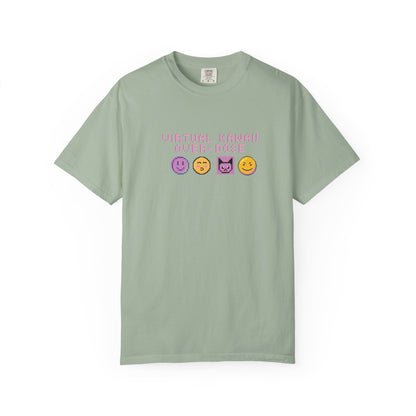 Mew Mew tees back view on Comfort Colors 1717 garment-dyed cotton
