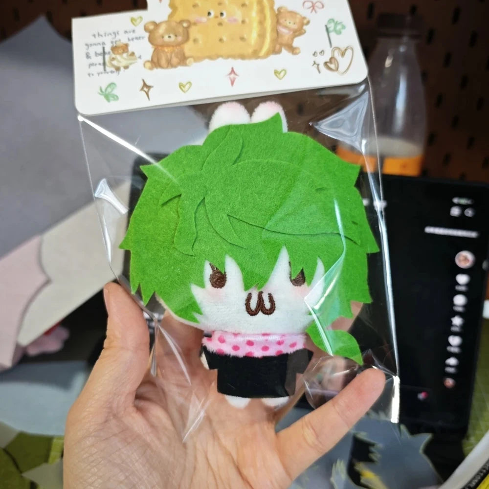 Midori plush bright green hair floor master character fan plushie
