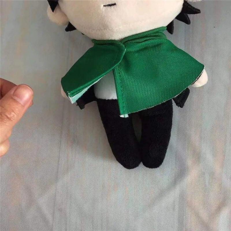 Mikasa plush back view showcasing reinforced stitching and PP cotton fill shape
