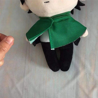 Mikasa plush back view showcasing reinforced stitching and PP cotton fill shape
