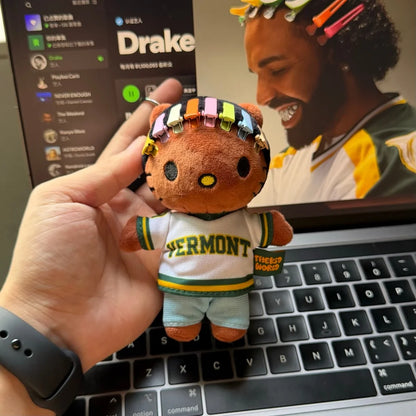 Mini Drake rapper plush toy bag accessory