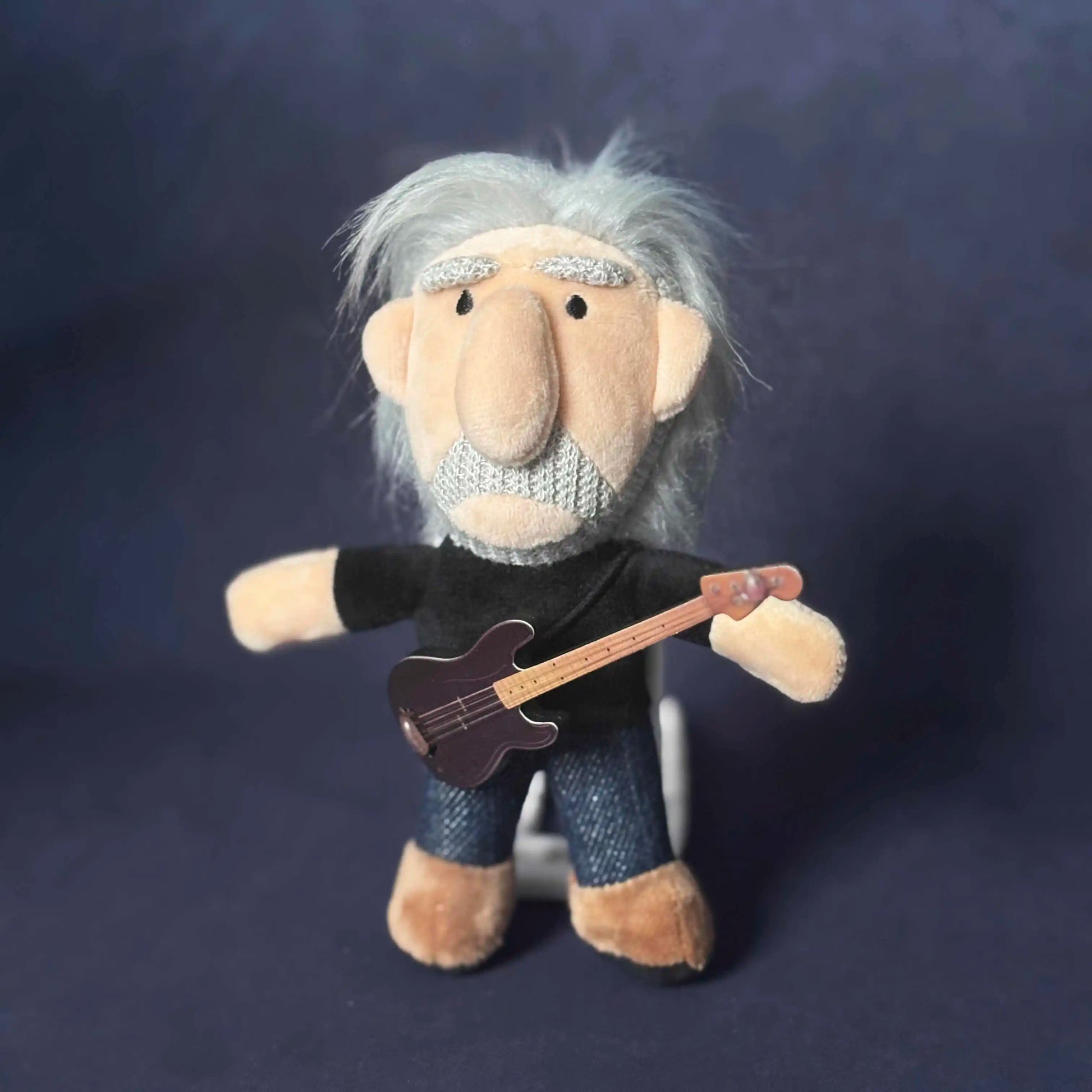Miniature rock star plushies for backpacks