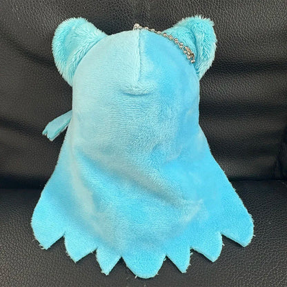 Mint plushie chibi design turquoise hair cat-like features