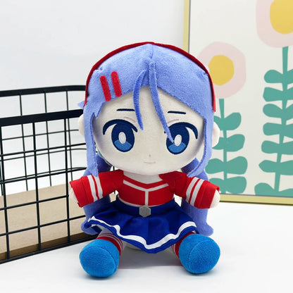Mita horror game plush doll gift for indie gaming fan
