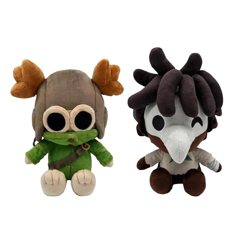 Mono and Six plush dolls from Little Nightmares 2