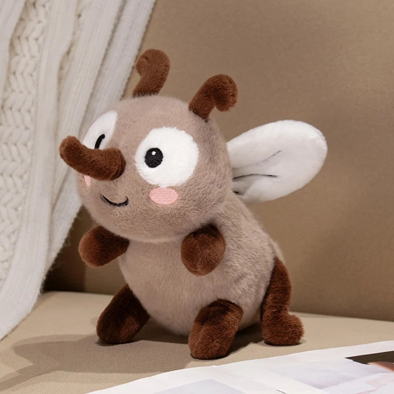 Mosquito meme plush cartoon face close-up exaggerated features