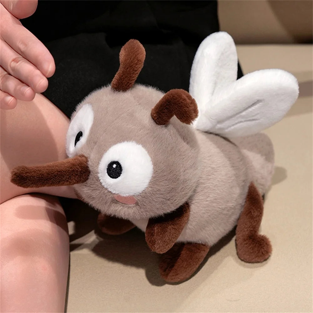 Mosquito stuffed animal size comparison: 13cm pendant, 20cm and 25cm plush