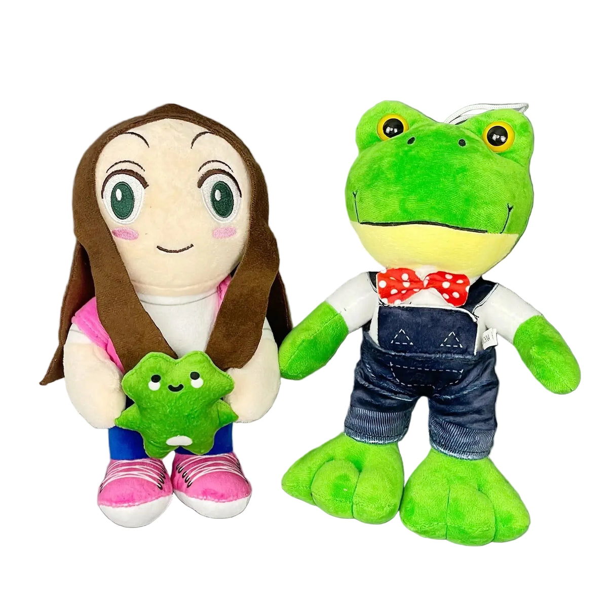 Mr. Lonely Frog plush front view 25cm handmade viral children’s music character stuffed toy