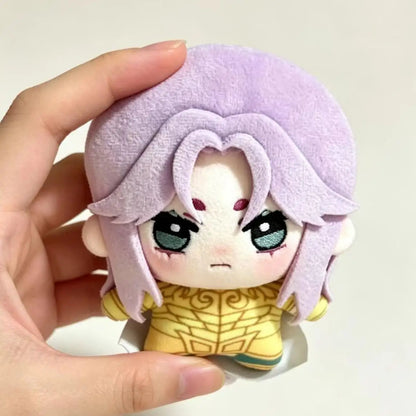 Mu Aries Gold Saint soft cotton plush 10cm zodiac knight collectible handmade anime figure