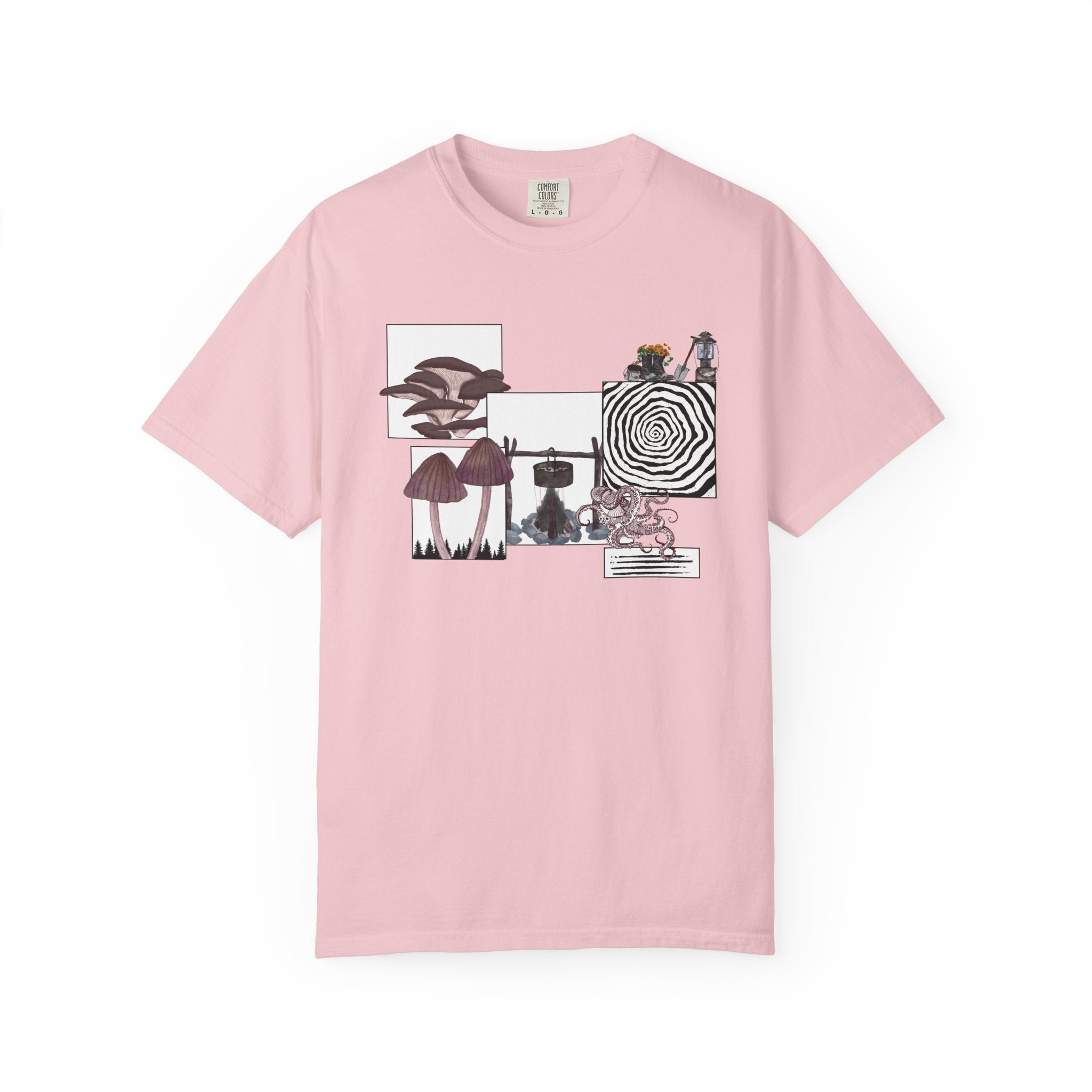 Goblincore Tee | Mushroom Lantern Witchcore Shirt | Forest Witch