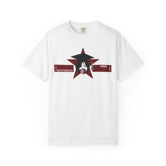 Mysterious Mind Star T-Shirt with skull transformation graphic inside a red star