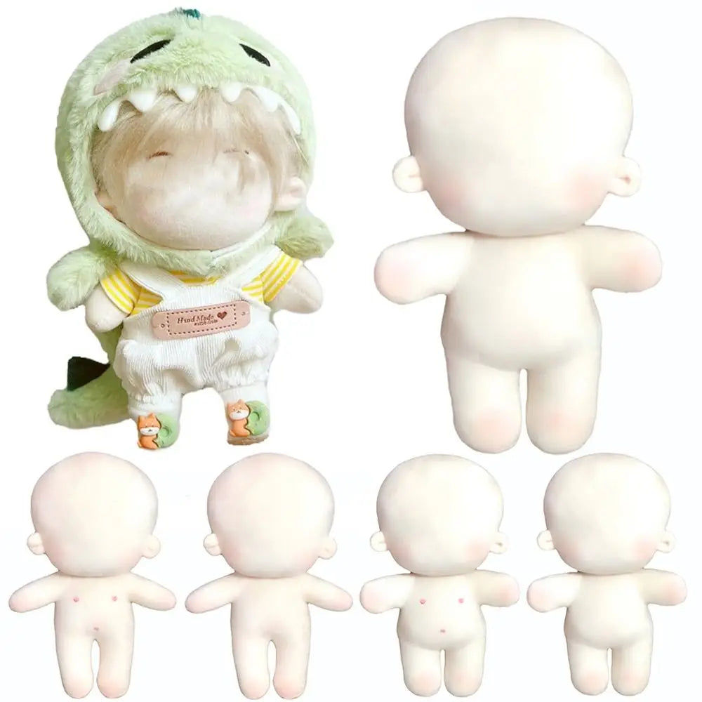 Naked body plush cotton fill interior cross section
