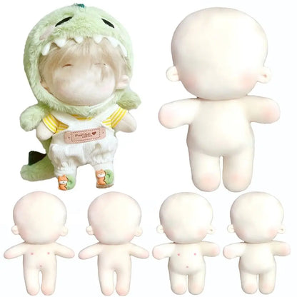 Naked body plush cotton fill interior cross section
