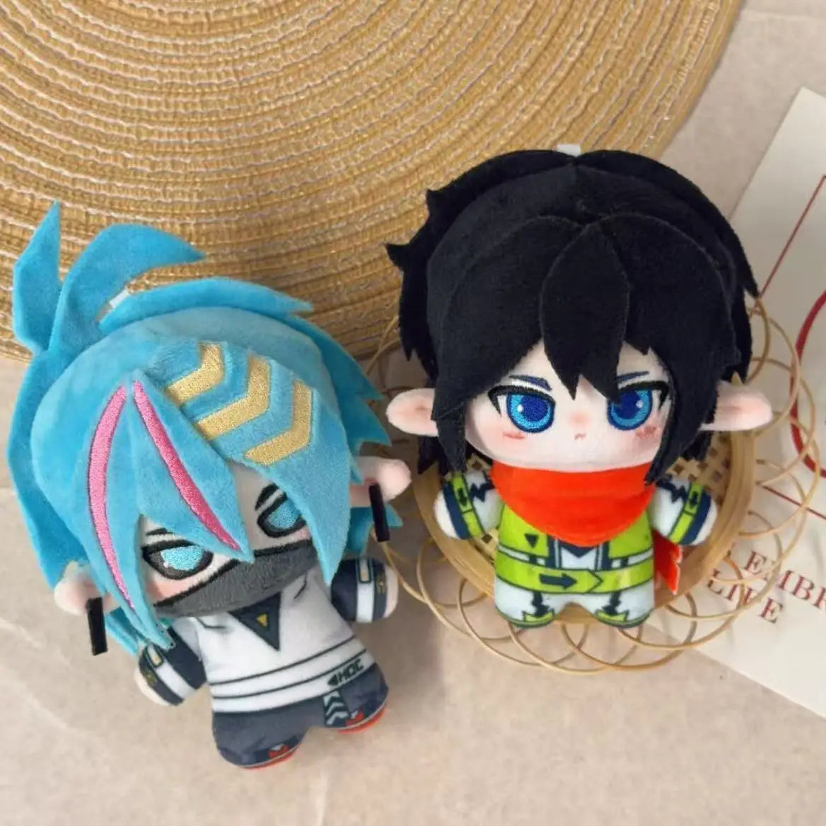 Ninler plushie blue hair 10cm fan-inspired soft cotton figure