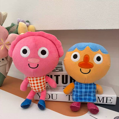 Noodle and Blossom stuffed animal What's Your Name song characters
